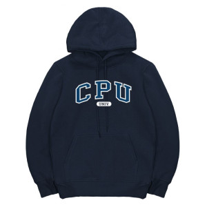 【預購至10/10，11/20陸續出貨】CPU警大美式經典款帽T_深藍
